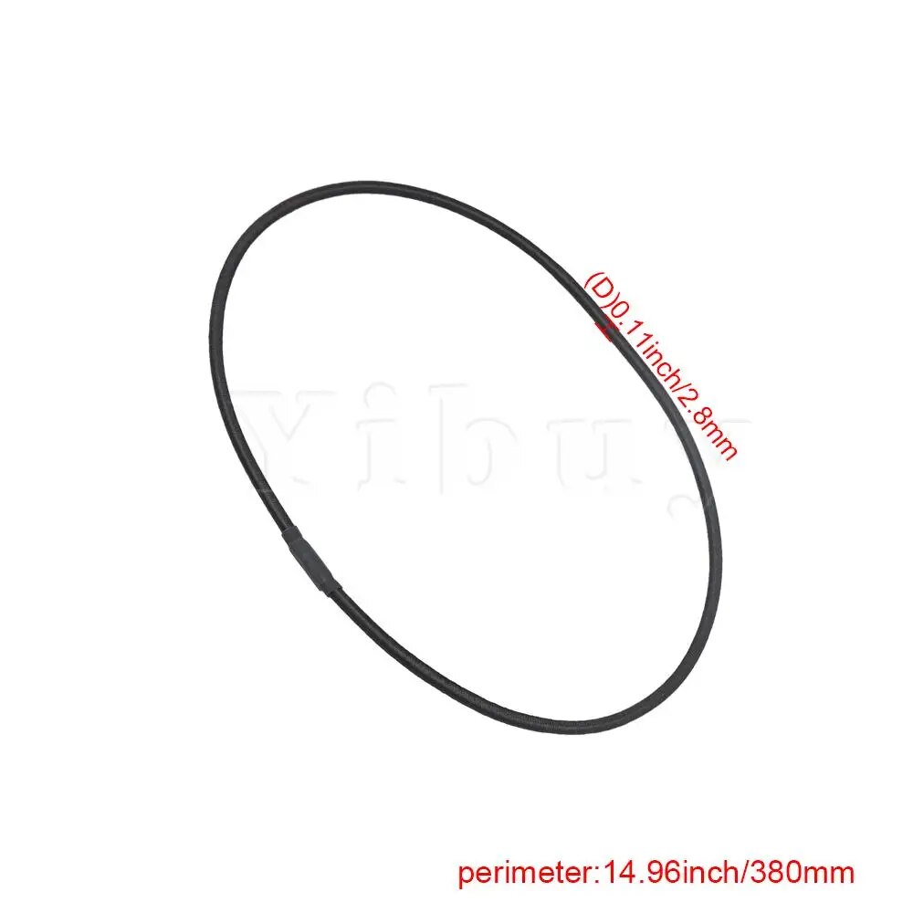 Yibuy 5pcs Black Large Round Elastic Band for Audio Microphone Shock Mount.