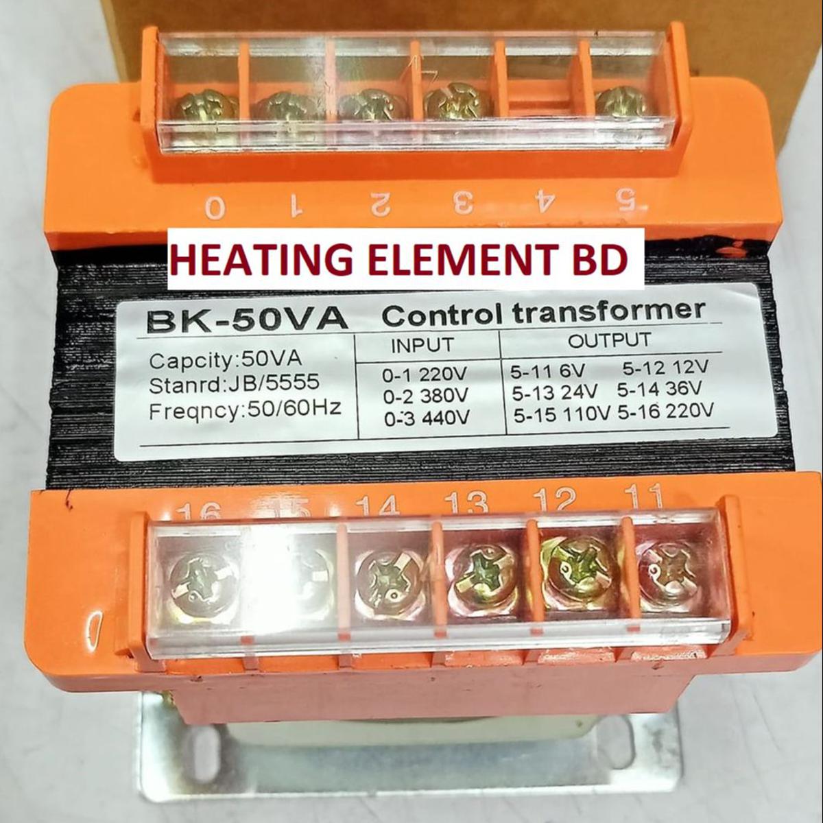 TRANSFORMER SINGLE PHASE 50VA 100VA 200VA INPUT 440V 220V OUTPUT 6V 12V 24V 36V 110V 220V SUPPLY TRANSFORMER. 