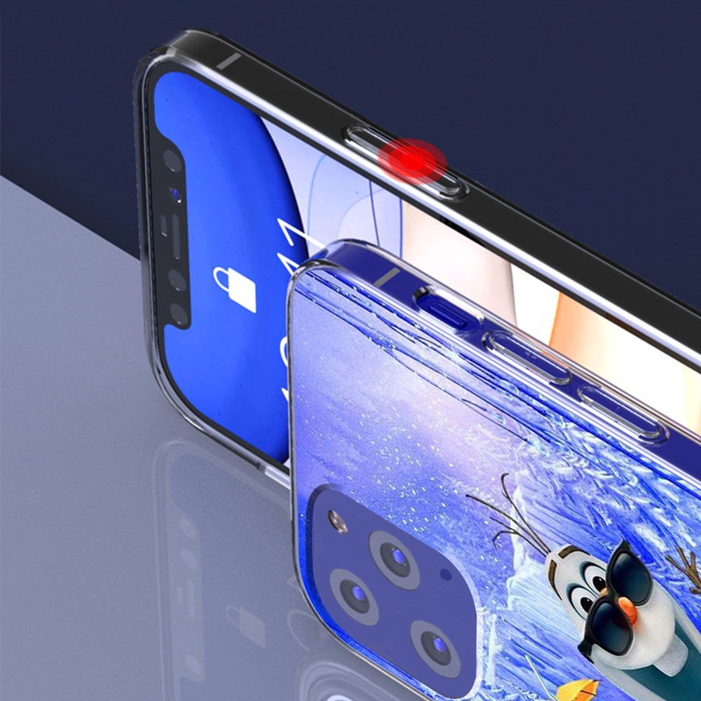 Olaf Snowman Frozen Case for Apple iPhone 11 12 13 Mini 14 15 Pro Max 7 8 Plus X XS Clear TPU Phone Cover. 