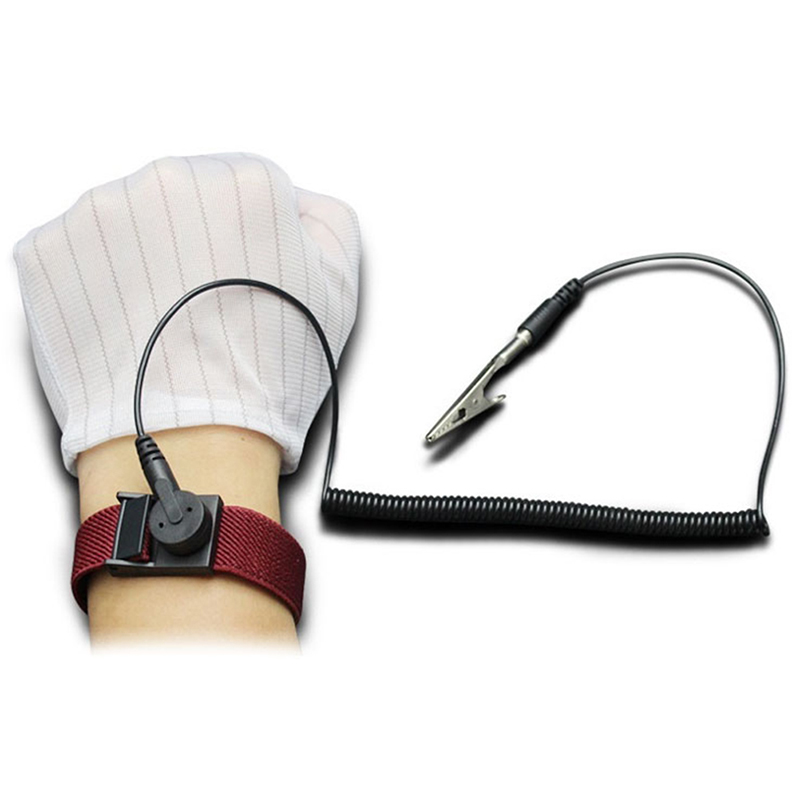 Anti Static ESD Wrist Strap Discharge Bands Static-Release Wristband with Clip. 