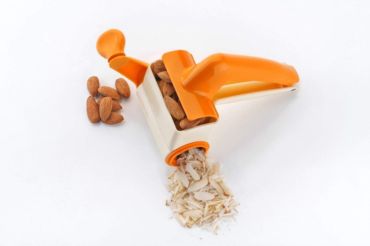 2 in 1 Multi Purpose Rotary Drum Dry Fruit Slicer and Cheese Grater. 
