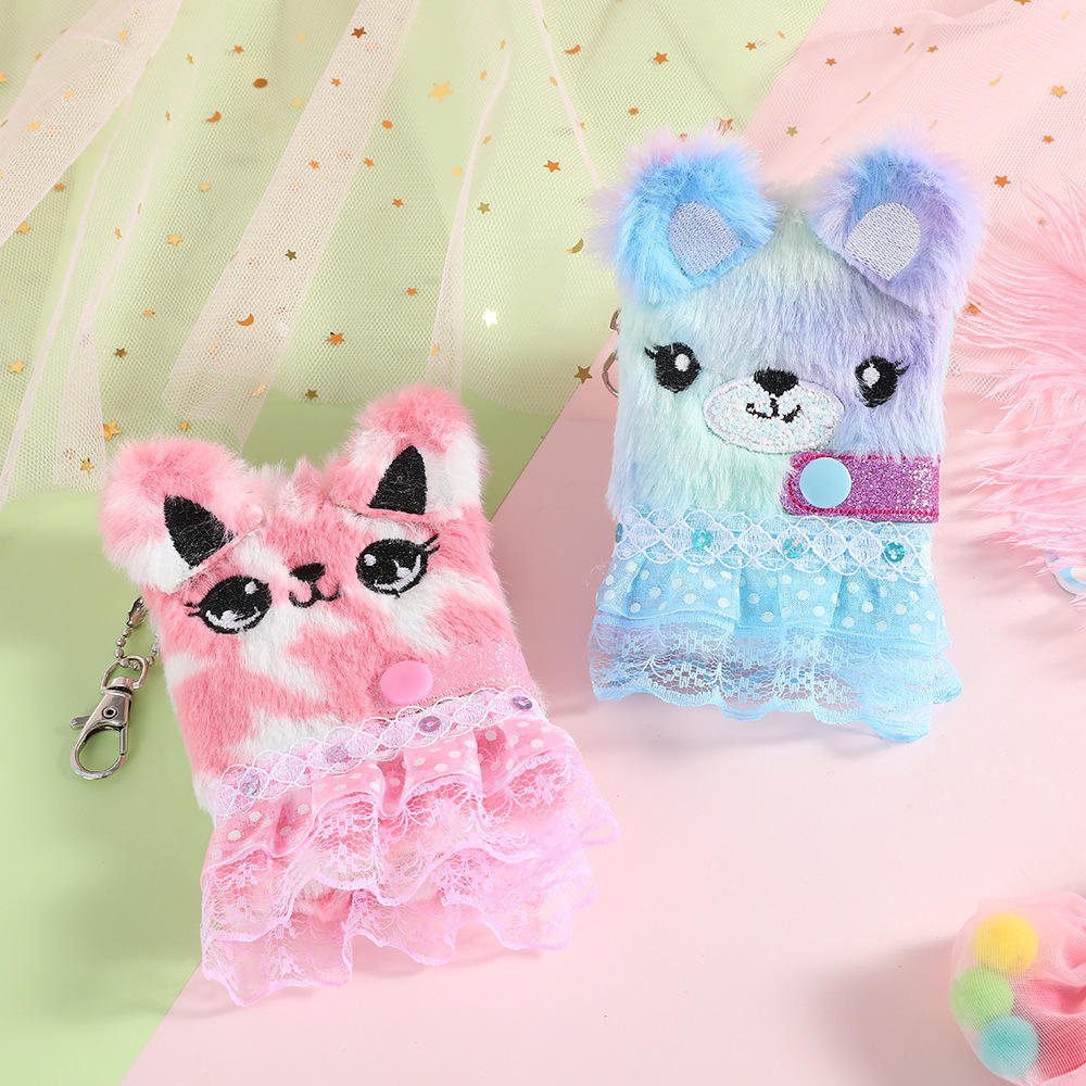 Plush Notebook Cartoon   Notebook Princess Hand Ledger Cute   Notebook Kawaii Pendant Notebook. 