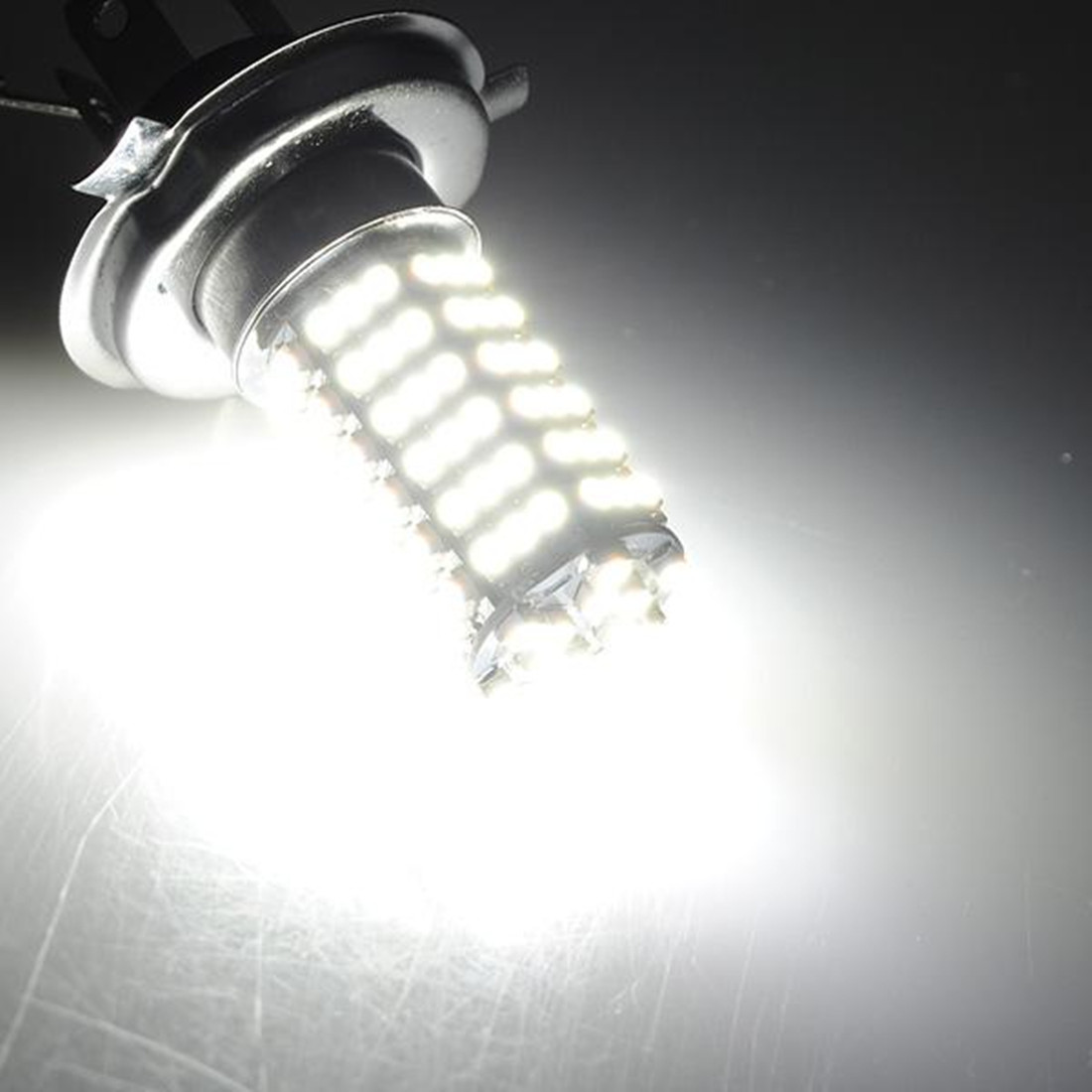 H4 120 LED 3528 SMD White Fog Headlight High and Low Beam Bulb Head Light Daytime Running Lighting DRL 12V Car -. 