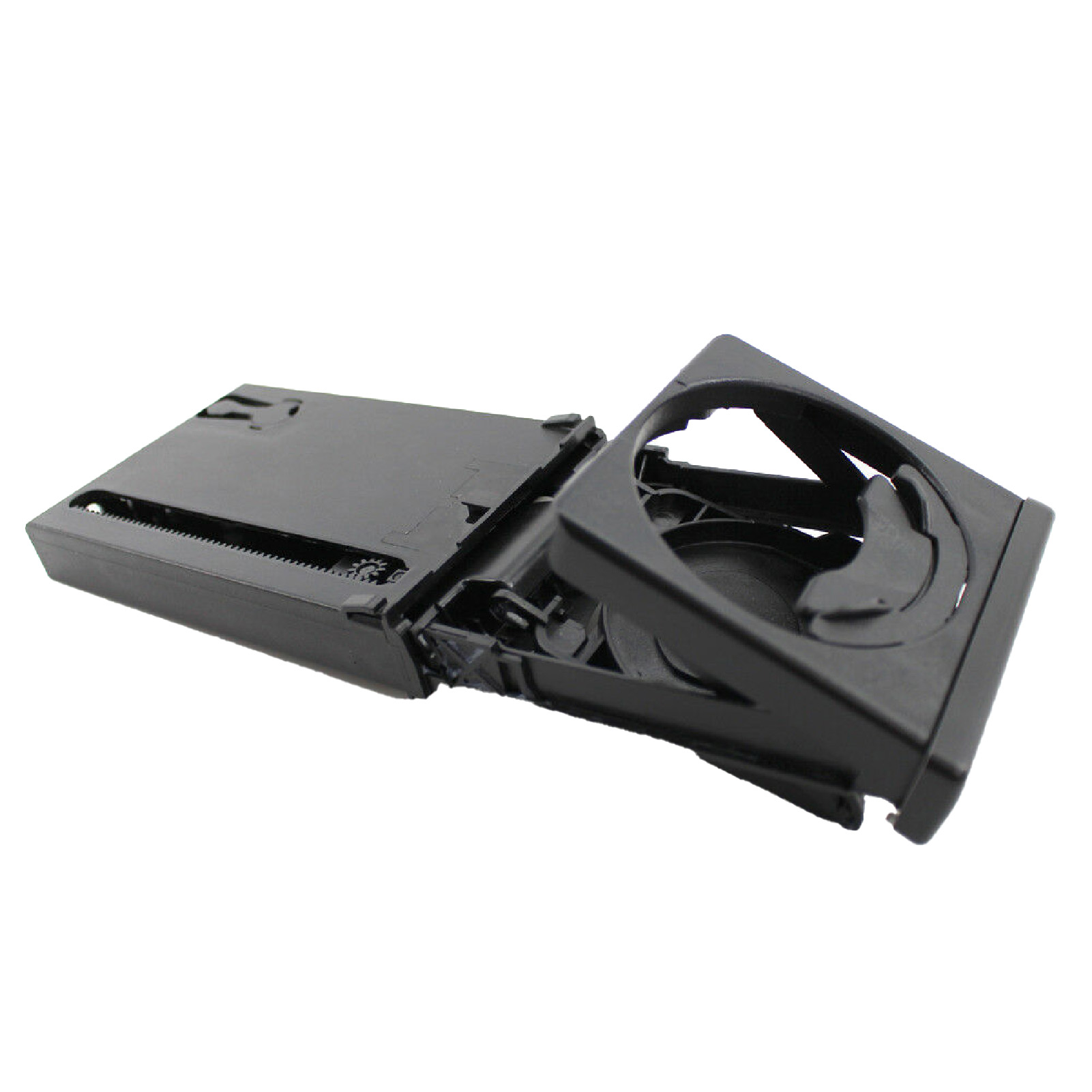 Car Cup Holder Retractable Matte Black Trim Bottle Stand 8E1862534H for Audi A4/B6/B7 02-08. 