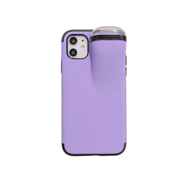 【The road to happiness Store】2 In1 Silicone iPhone Case Airpod Case for iPhone 11 Pro Max Xs Max Xr X 10 8 7 With AirPods Holder Case iPhone AirPods Cover