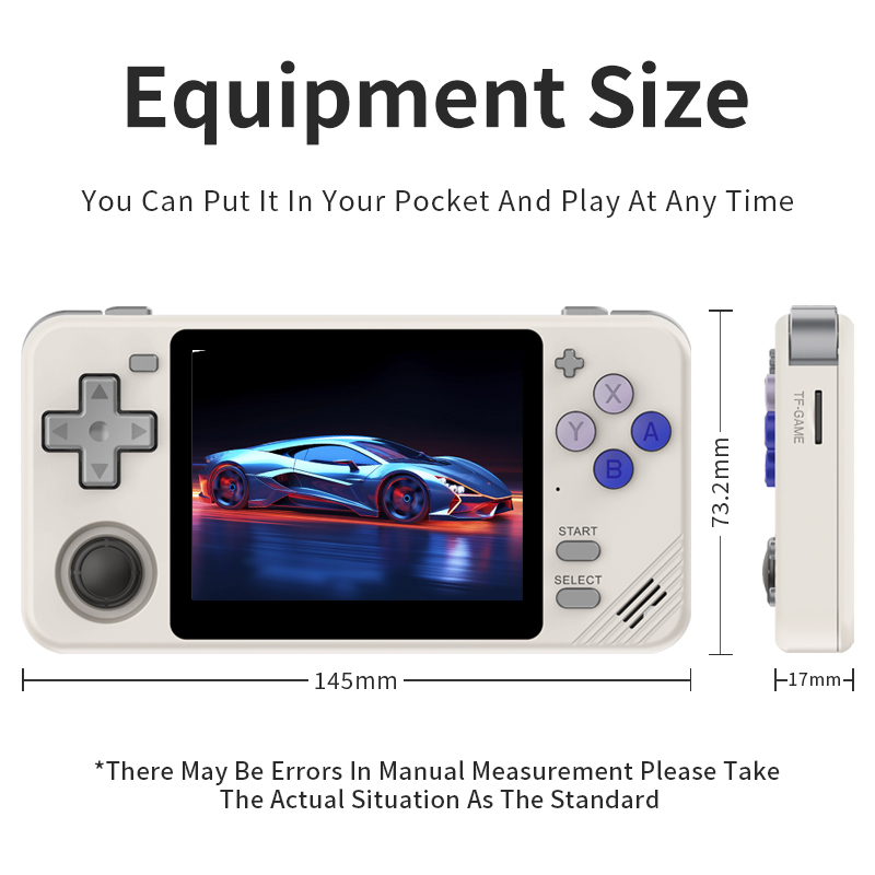 NEW POWKIDDY RGB10X Handheld Game Console 3.5 Inch 4:3 IPS Screen ArkOS Opendinglinux Gaming RK3326 Children's Gifts. 