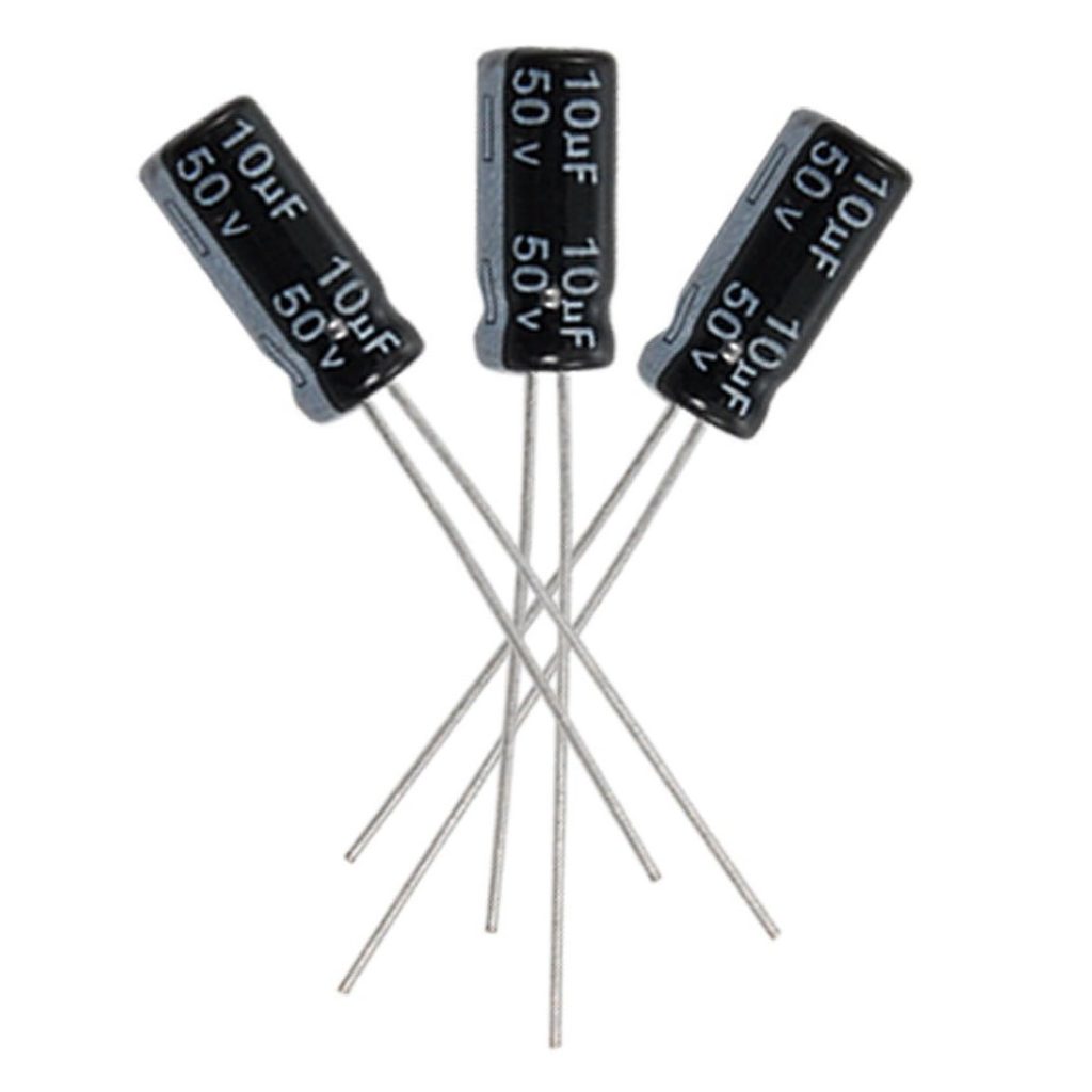 20Pcs- RADIAL 10uF 50V Electrolytic Capacitors 10uF 50V Radial Polarized Aluminum Electrolytic Capacitor THT Electrolytic Radial Capacitors Electronics Circuitry & Parts. 