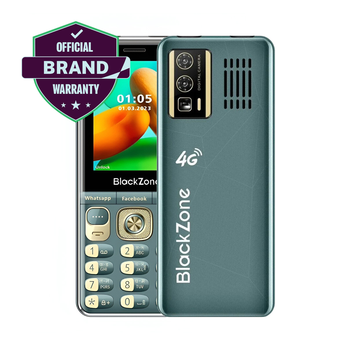 BlackZone WINX 4G Volte with 2.8 Inch keypad ,Touch Screen & Support all Android Features also WiFi Hotsport Youtube  availble. 