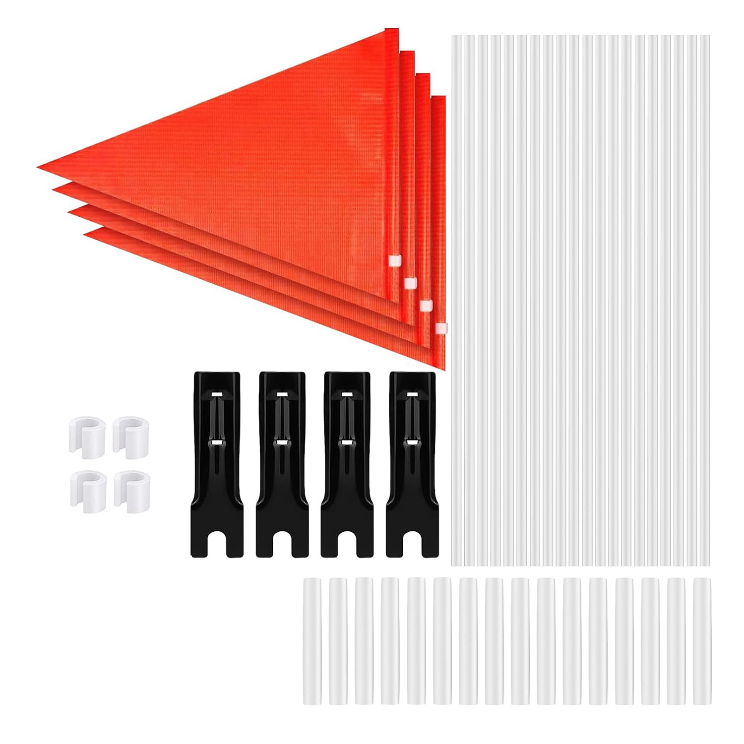Bike Safety Flag Bicycle Trailer Safety Flags Children'S Bicycle Tail Flag Pole with Pole and Mounting Bracket 6Ft Adjustable High Waterproof