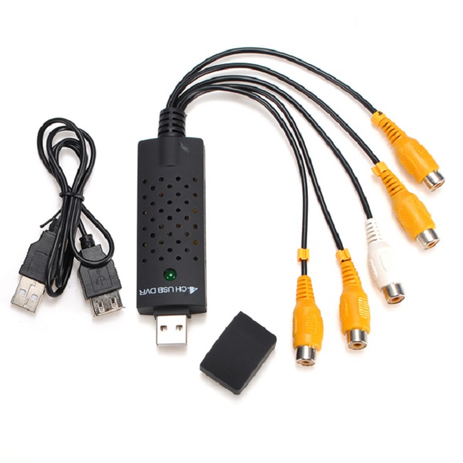 4 Channel USB Video Capture Card DVR For CCTV Camera Monitor DVD 4CH Usb Dvr Cards Board To VHS Video Recording PAL /NTSC. 