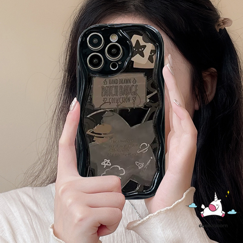 For Infinix Hot 30i 8 9 Hot 10Lite 20 12 8 10 11 9 30 Play Smart 5 6Plus 6 7 Note 12 G96 Trendy Brand Graffiti Comme Des Garcons 3D Wavy Curved Edge Love Heart Couples Soft Case