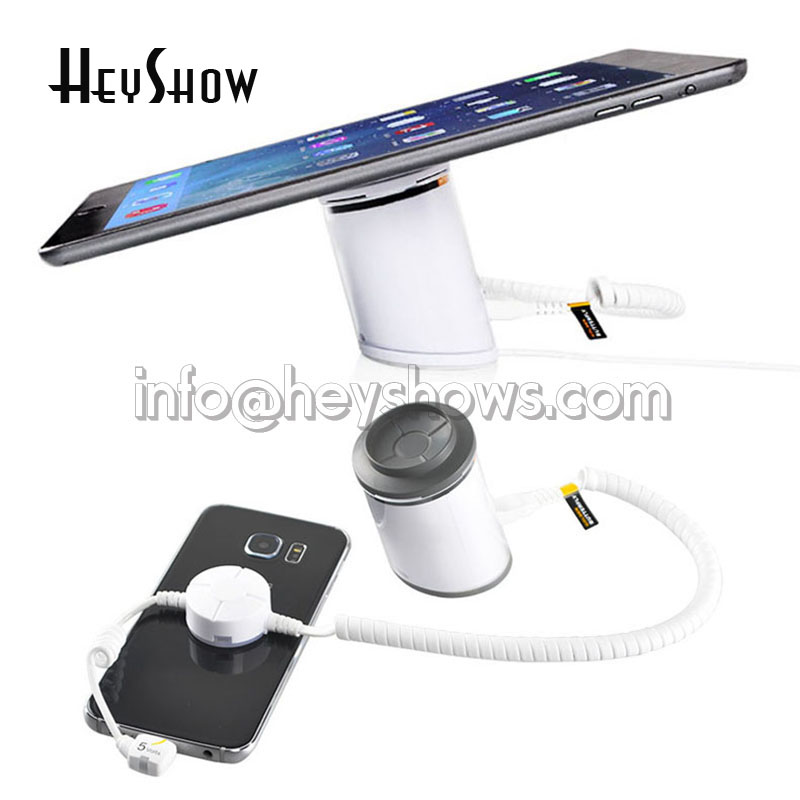 Universal Charging Phone Security Display Stand, Cellphone Anti-Theft Holder, iPhone Burglar Alarm System, Retail Phone Shop. 