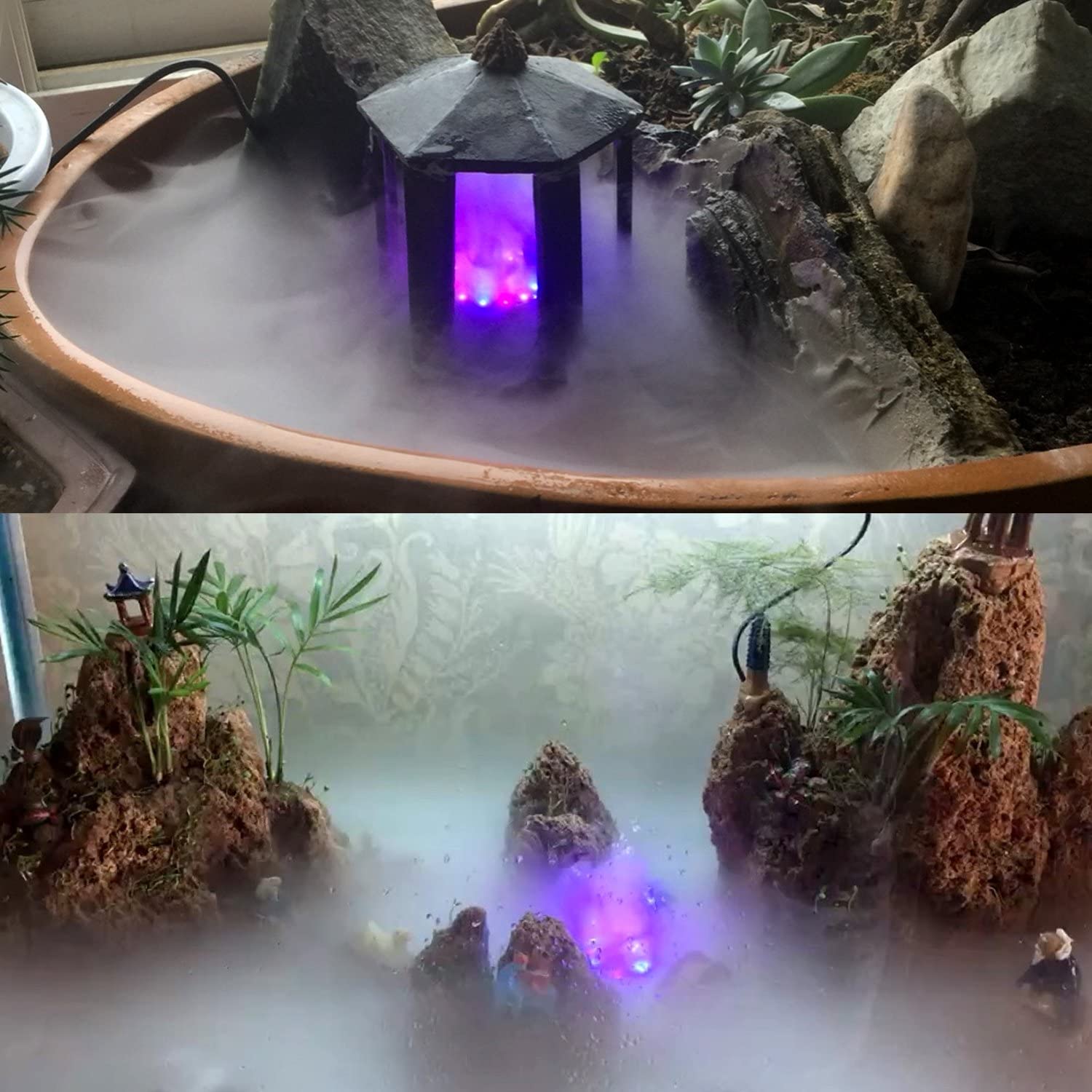 CNZ Mist Maker Fogger Replacement Mister with 12 LED Lights (Mist Fogger with LED Light) | Daraz.com.bd