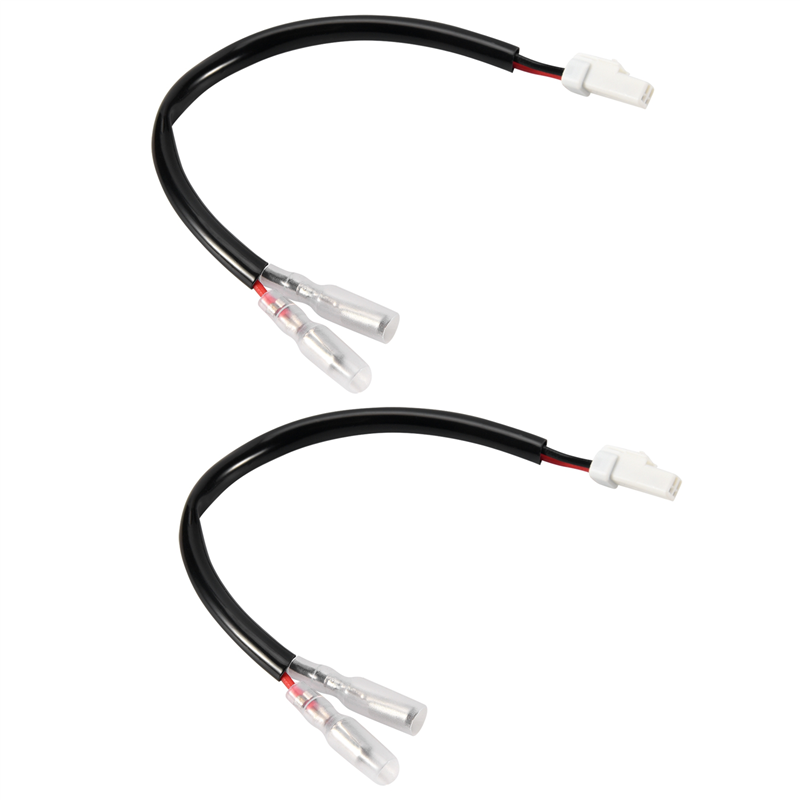 2Pcs Motorcycle Turn Signal Wiring Harness Connector Turn Signal Plug Adapter for