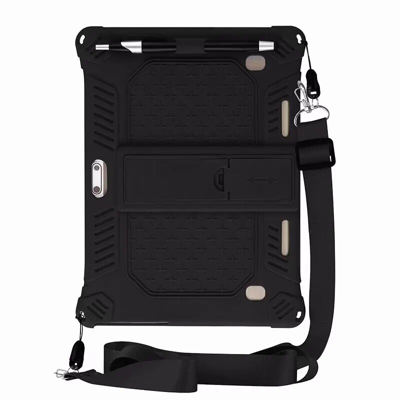 Universal Solid Soft Silicon Case for BQ Aquaris M10 Ubuntu Edition Full HD 10.1" Tablet PC Protective Skin + pen+strap