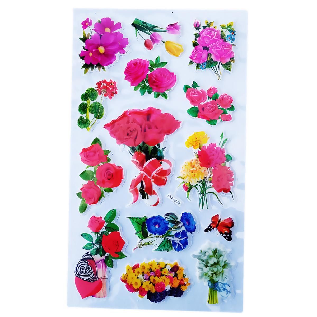 Rose Flower Sticker Play For Kids _ BIG SIZE