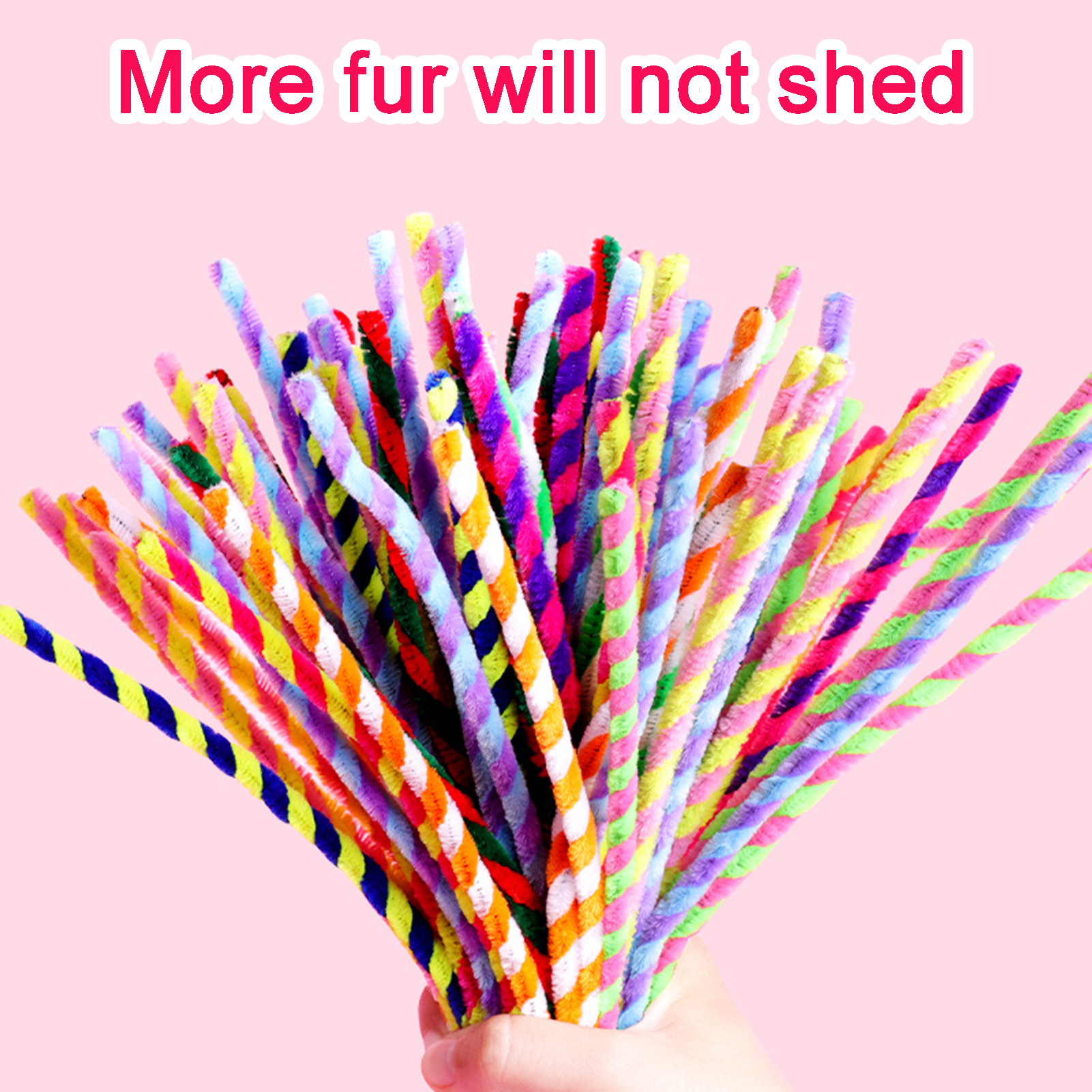 Fuzzy Chenille Stem Easy to Twist Tube Cleaner Fuzzy Chenille Stem. 