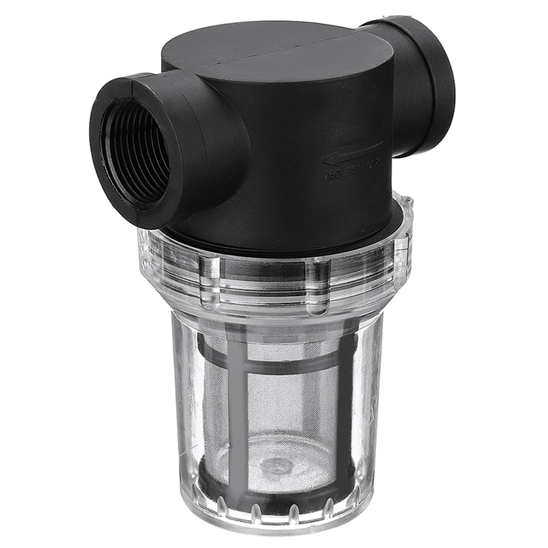 2 Set Water Filter Front Tap Water Purifier Mesh Strainer Water Pump Filter Irrigation High Flow Pipeline Filter, 142X113X55Mm & 121X88X52Mm. 