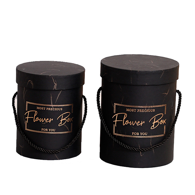 1pcs Round Flower Paper Boxes Lid Hug Bucket Packaging Box Gift Storage Boxes. 