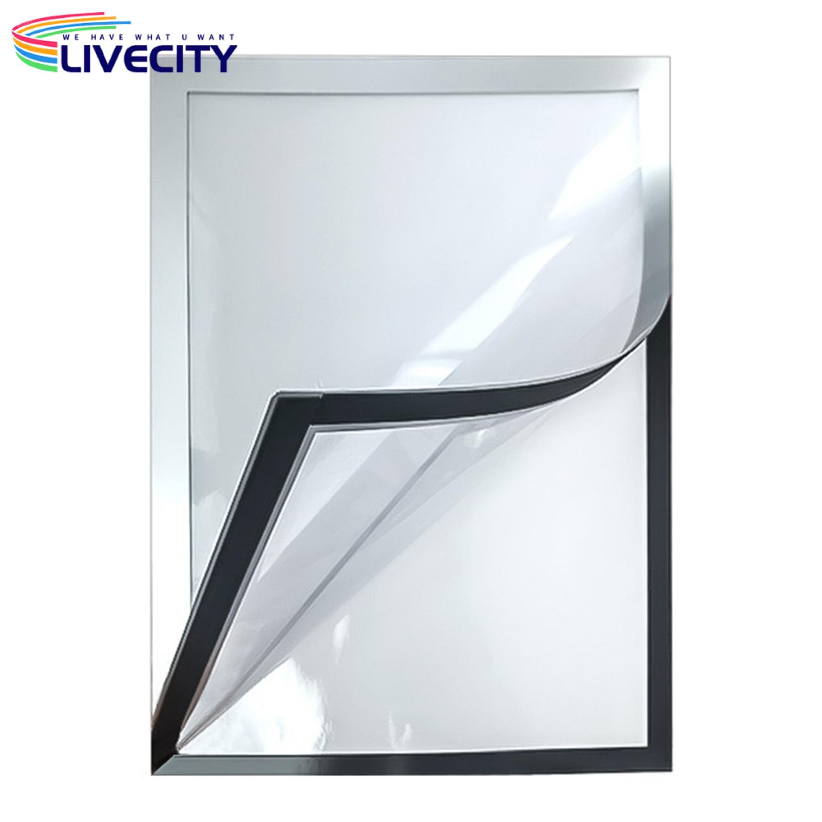 Magnetic Wall Frame Modern Magnetic Picture Holder with Cover Wall-mounted ster Display Frame for Pictures Documents S-adsive Frame for Home Decor Pvc Cover Frame