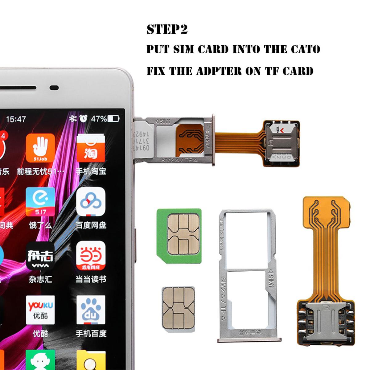 SIM Extender For all Hybrid slot Phone to Use 2 SIM And Micro SD Card At a