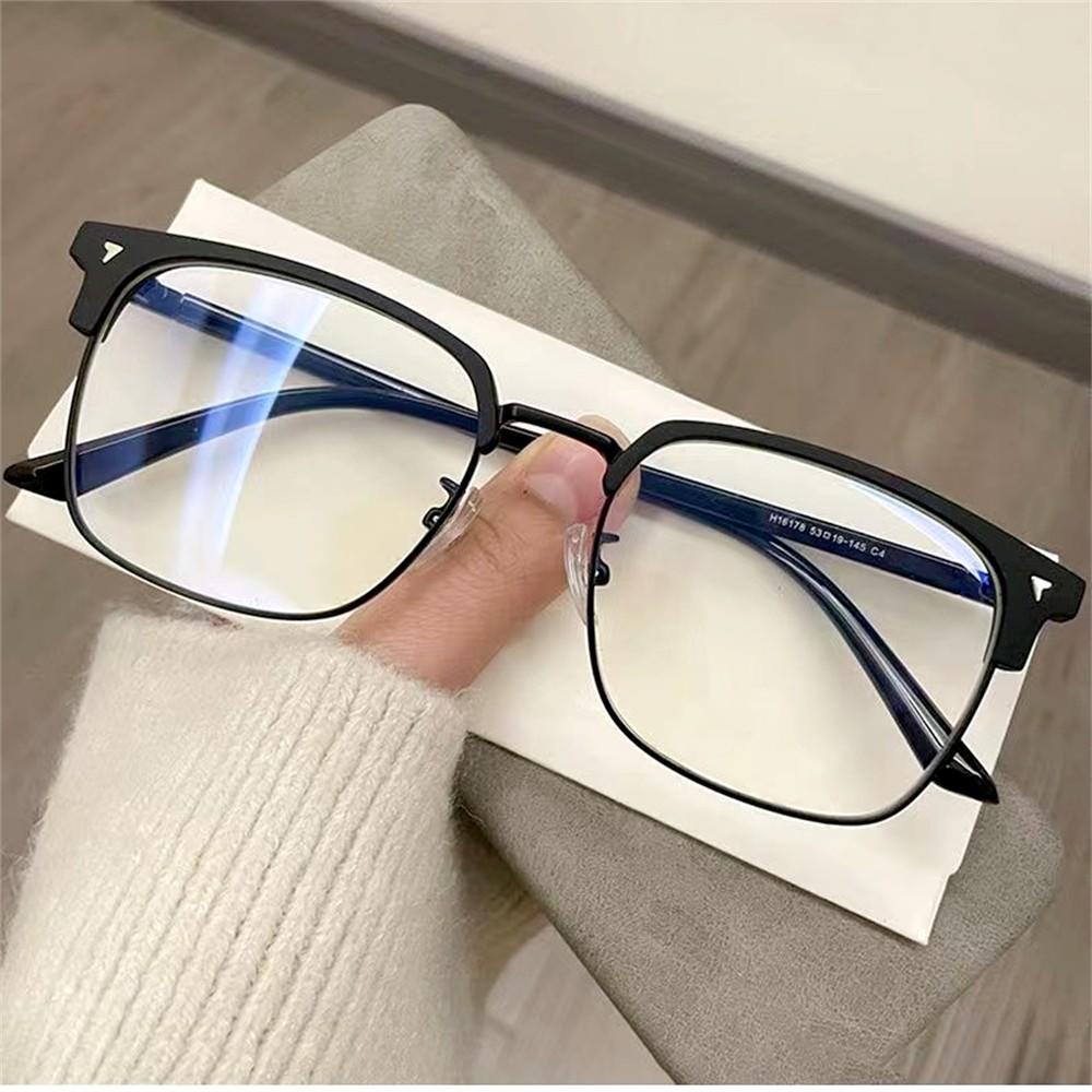 Square Frame Eyeglasses Lightweight Computer Glasses Blue Light Glasses for Computer Use Gaming Reading Women and Men Digital Devices. 