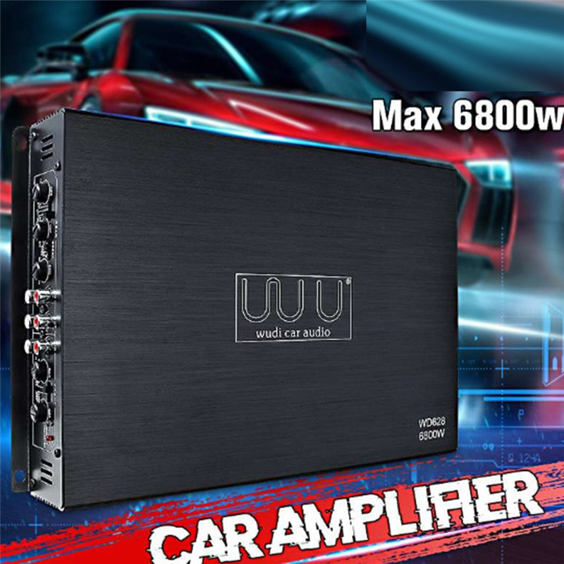 Car Power Amplifier 12V 6800W 4 Channel Stereo Digital Audio Subwoofer Power Amp. 