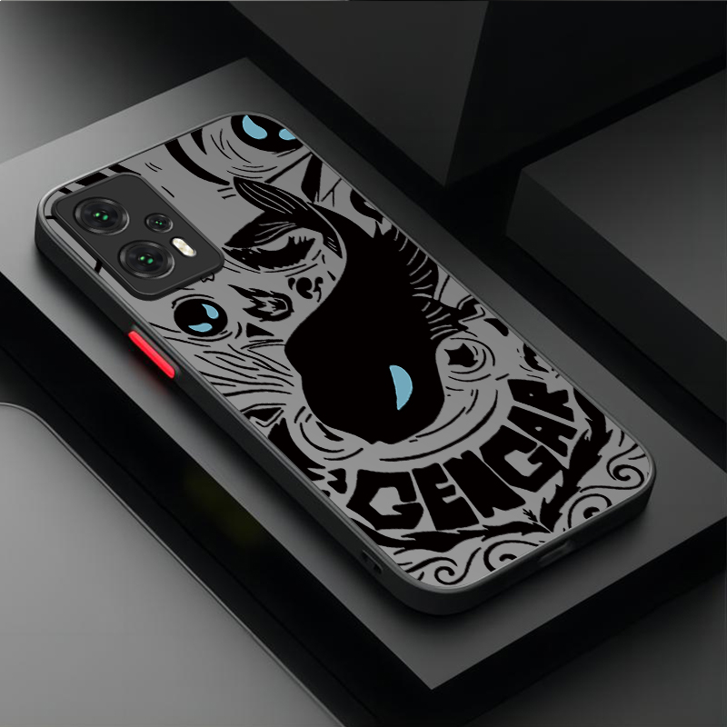 P-Pokemon Evil Gengar Bumper Case For Xiaomi 13T 12T 11T 10T 13 12 11 Lite 5G NE POCO X6 M6 Pro 4G X3 NFC X4 GT X5 F3 F4 F5 F6. 