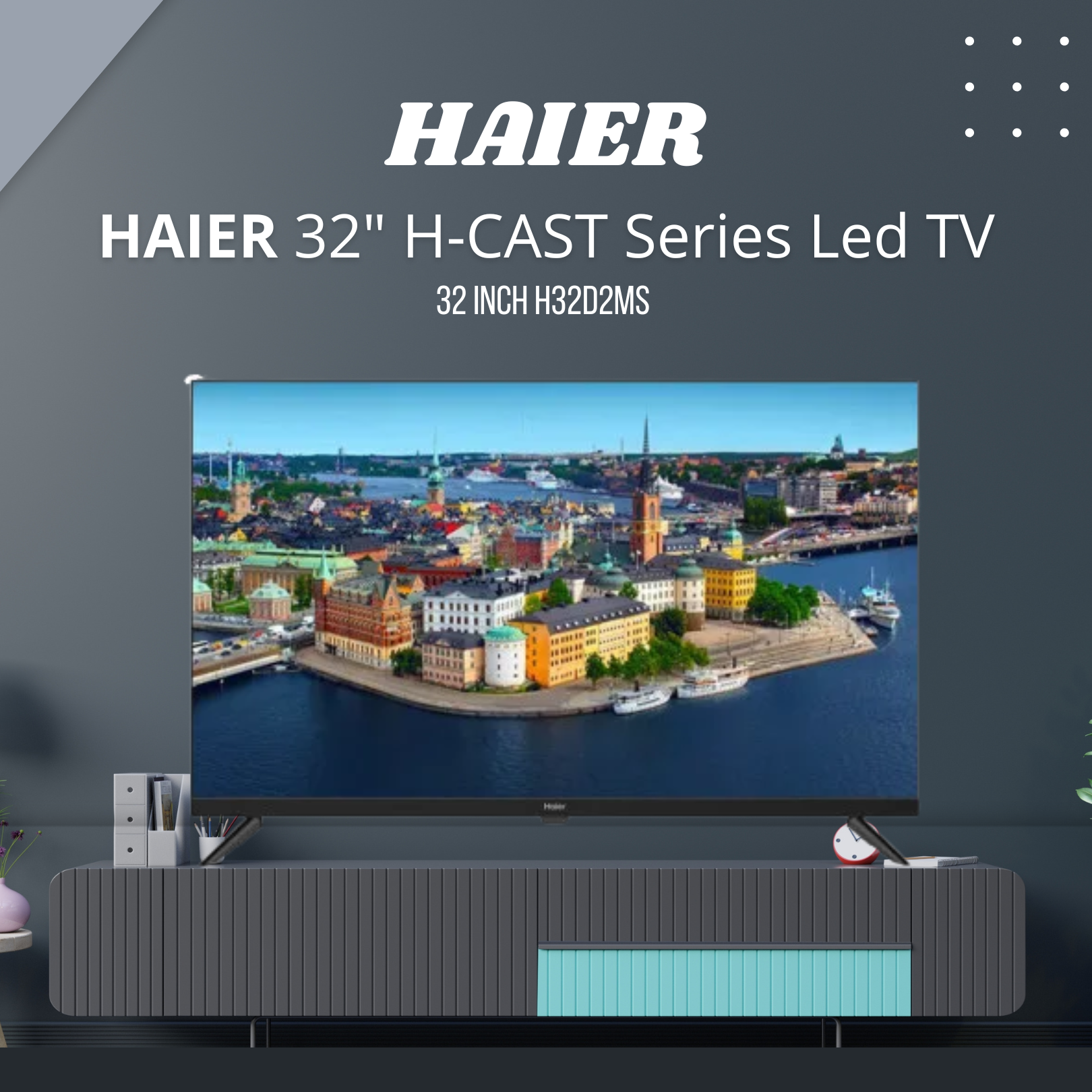 Haier H32D2MS 32 Inch H-CAST Series Led TV | Daraz.com.bd