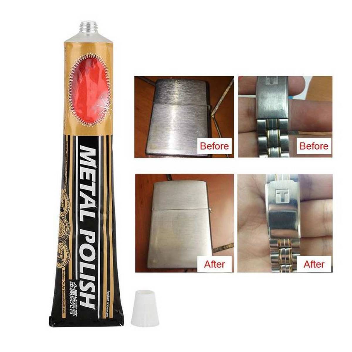 【DIV MALL】Metal Polish Solve Paste Rust Remover Chrome Cleaner Car Watch Clean. 