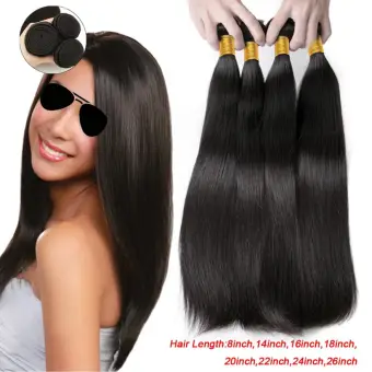 Straight 100g 1 Bundle Unprocessed Real Virgin Human Hair Weave
