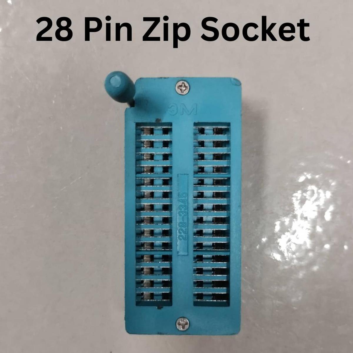WIDE 28 Pin Wide IC Universal ZIF Socket 28Pin Leads DIP 28 Pins 2.54mm Pitch IC Chip ZIF Sockets Adaptor For Electric Fittings Universal IC Test And Program Leads