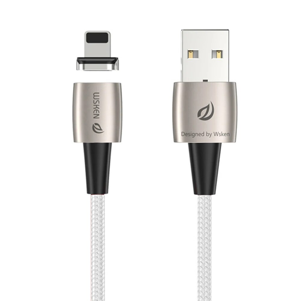Wsken Magnetic USB C Cable Quick Charge USB Type C Magnet Charger for iphone Micro USB Fast Charging Mobile Phone USB Cord. 