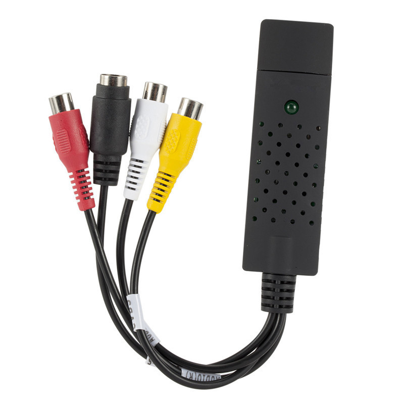 Portable USB2.0 Audio Video Capture Card Adapter Easy To Cap Easycap VHS To DVD Video Capture Converter Hudduo. 