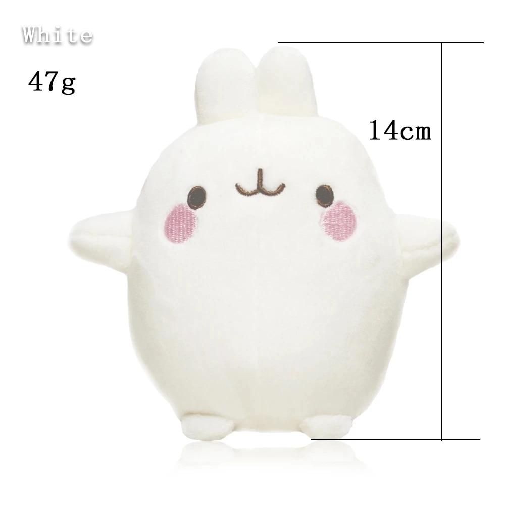 Genuine 14cm MOLANG Piu Piu Plush Toys Pendant Cartoon Animal Rabbit Chick Cute Keychain Stuffed Dolls for Child Christmas Gift. 