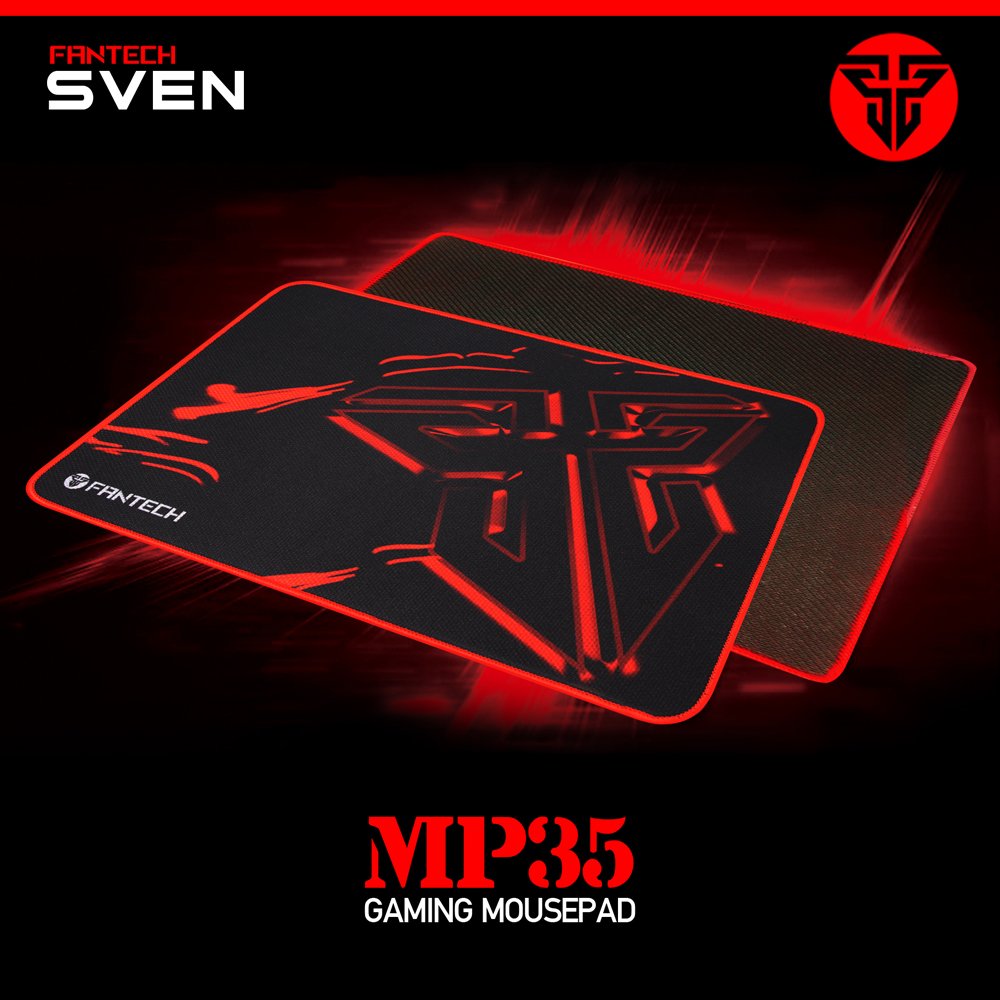 FANTECH SVEN MP35 Control Type Surfaces Enhanced With Anti-Slip Base and Smooth Surface Gaming Mouse Pad. 