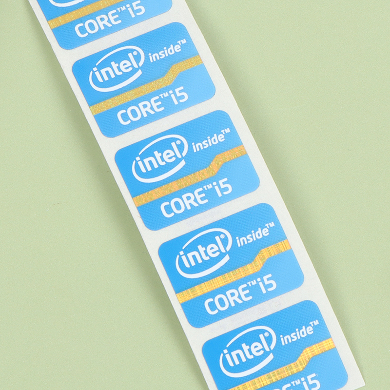 (New) ultrabook performance label cker laptop logo ticker Intel Core i3 i5 i7. 