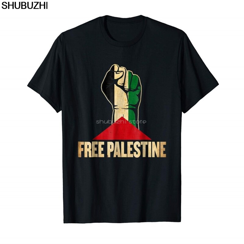 Free Palestine - Palestine Flag T-Shirt Men/Men cotton Funny Cotton Top Tees Short Sleeve Short Sleeve T Shirts sbz5504. 