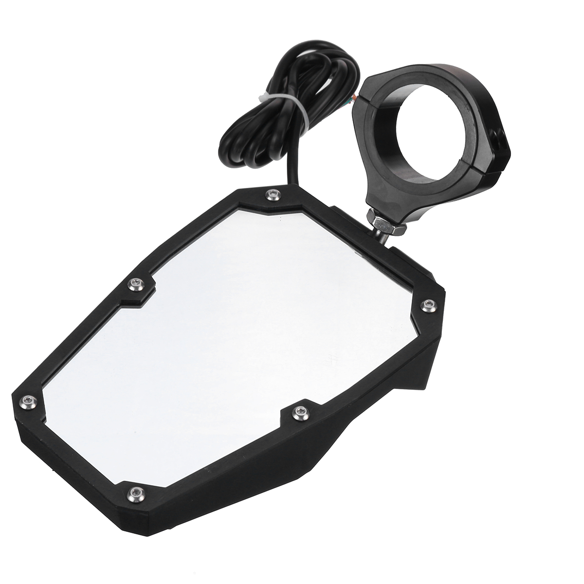 Auto parts 1pair UTV Rear View Side Mirrors LED Light For Polaris RZR Fit 1.5"-2" Roll Cage. 
