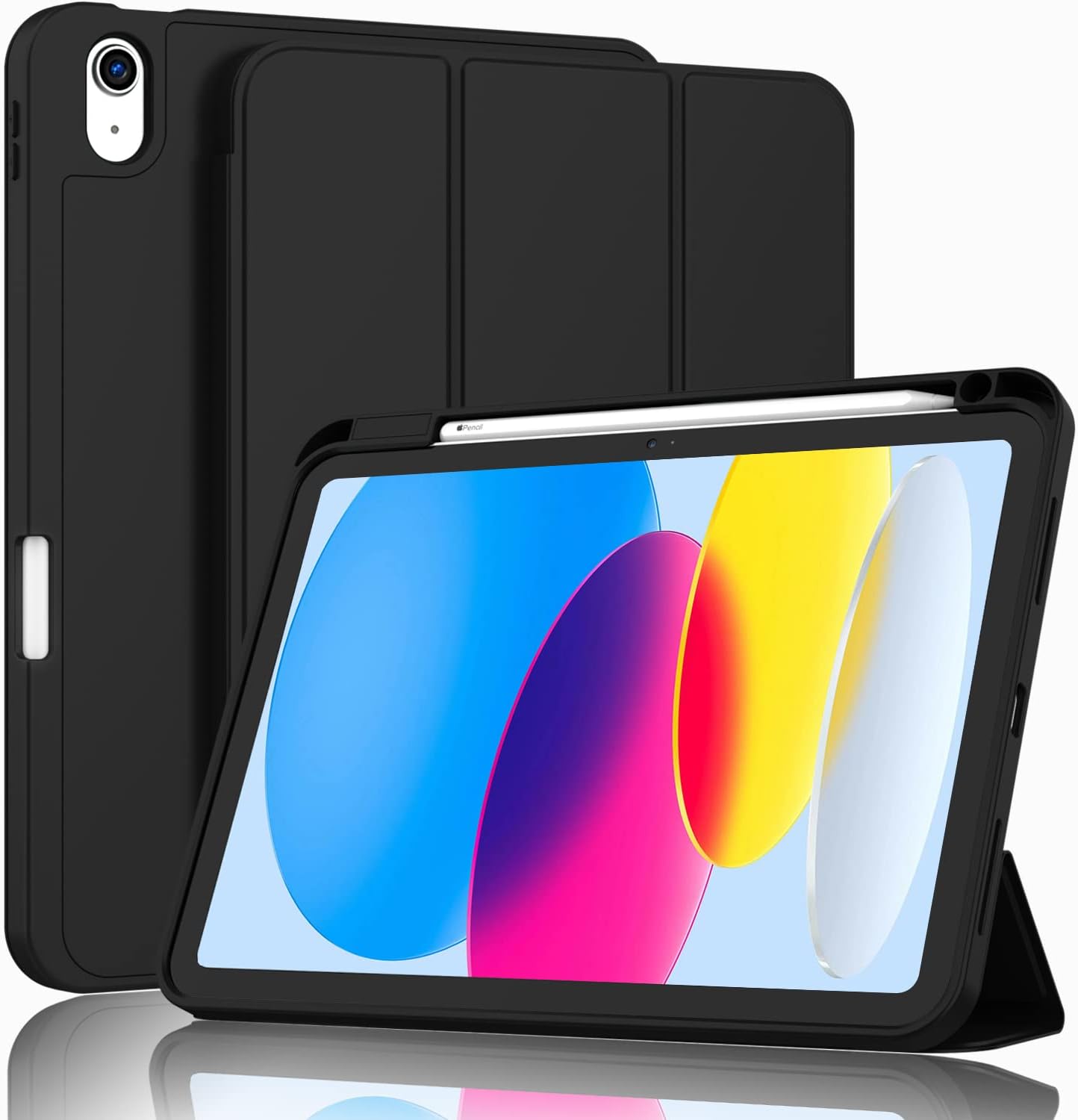 For Apple iPad 11th Generation (2025) 11 inches (11th generation) Luxury Premium Silk Texture Horizontal Flip Leather Cover with 3-folding Holder Smart Case with Apple Pencil Holder- For : A3355 (Global); A3356 (Global, China)