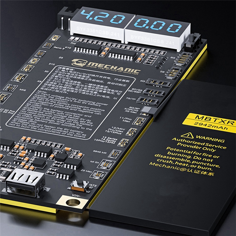 MECHANIC F918 Battery Activation Detection Board Battery Fast Charge for 5G-15 Pro Max Android One-Click Activation. 