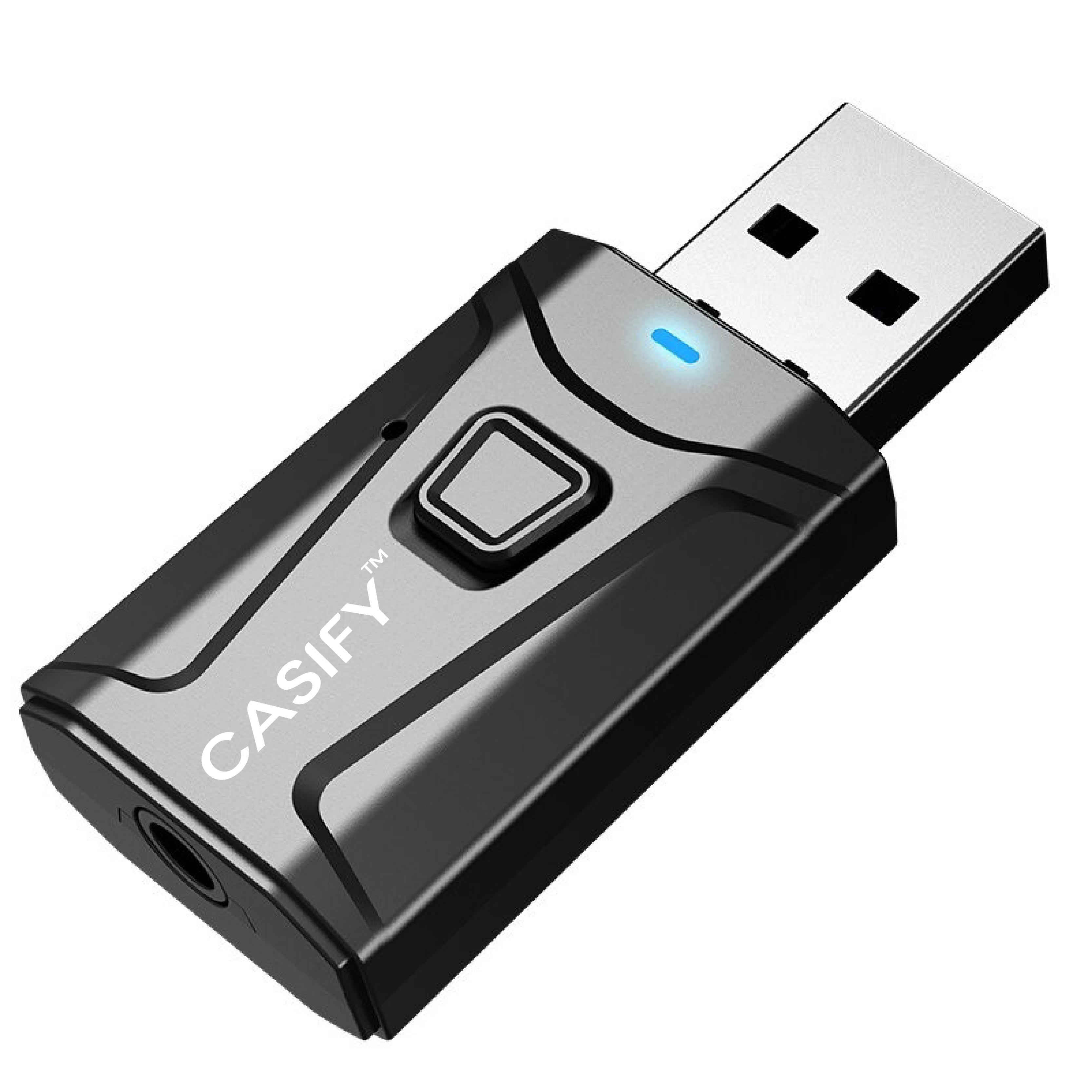CASIFY BT04 4 in 1 Bluetooth 5.0 BT Transmitters Receivers Audio Receiver Transmitter Wireless Adapter Mini Stereo Bluetooth AUX RCA USB 3.5mm Jack For laptop Cars. 