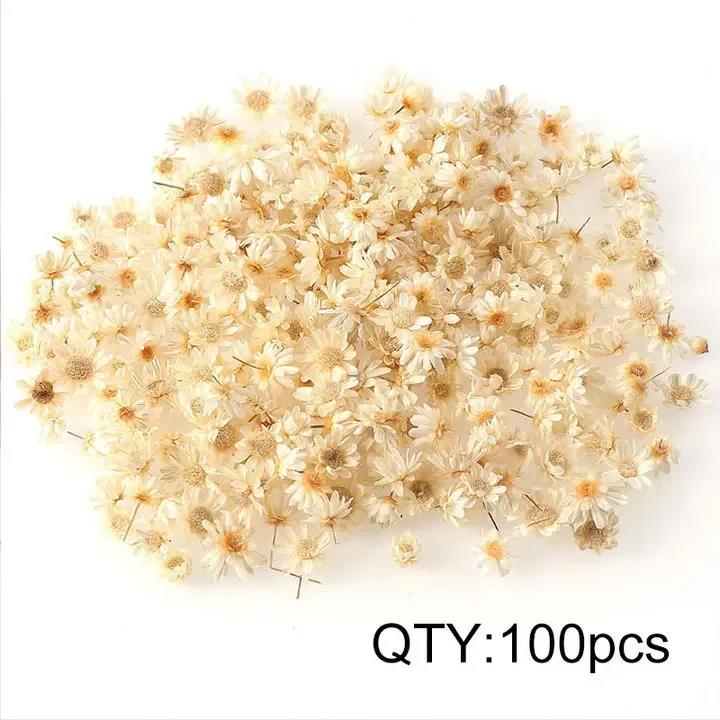 100/200pcs Artificial Flower for DIY Resin Candle Making, Jewelry Fill Art Craft, Home Decor Party Decoration Artwork Photo Prop