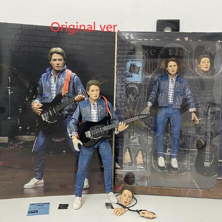 NECA Back To The Future Marty McFly Biff Griff Tannen Doc Brown Doc Brown Hazmat Suit Action Figure Martin Joker Clown Model Toy. 