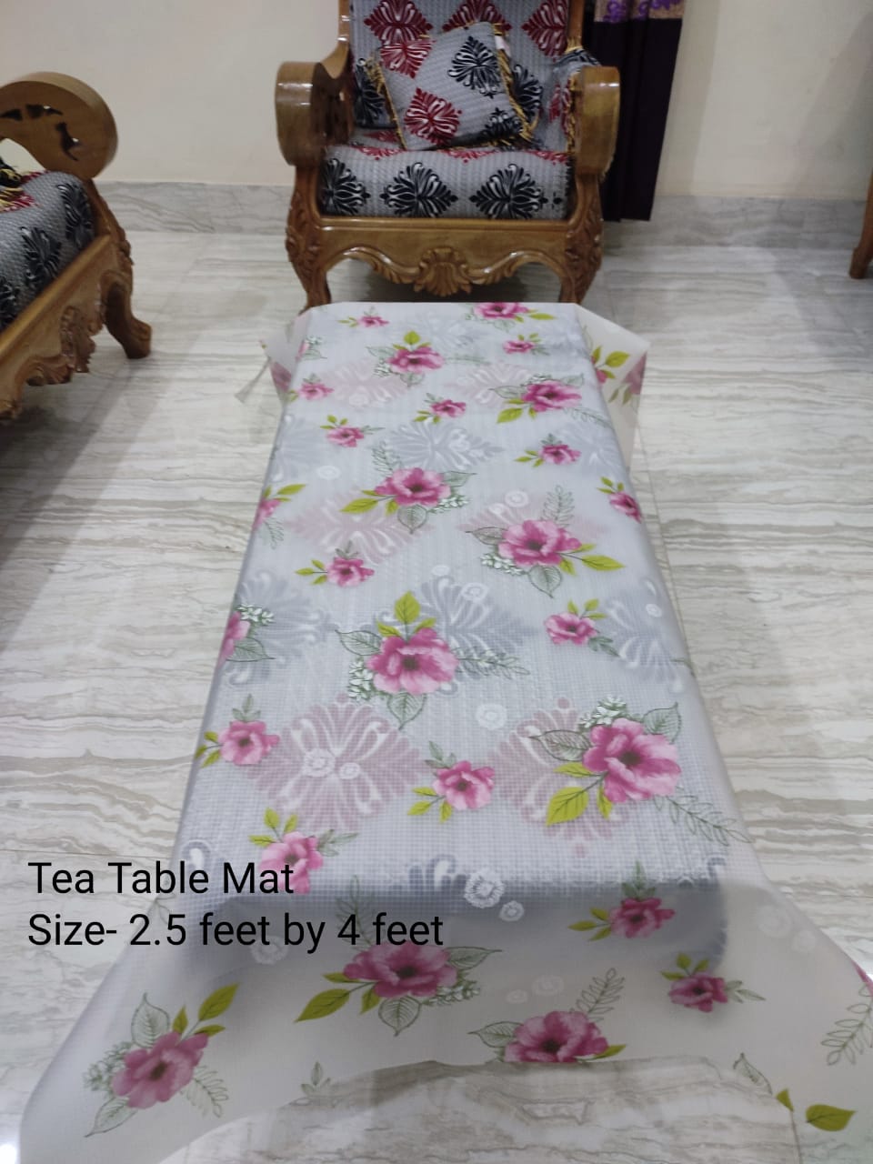 Waterprof, oilprof Tea Table Mat ,Sitting Room table mat - 27 inch by 48 inch