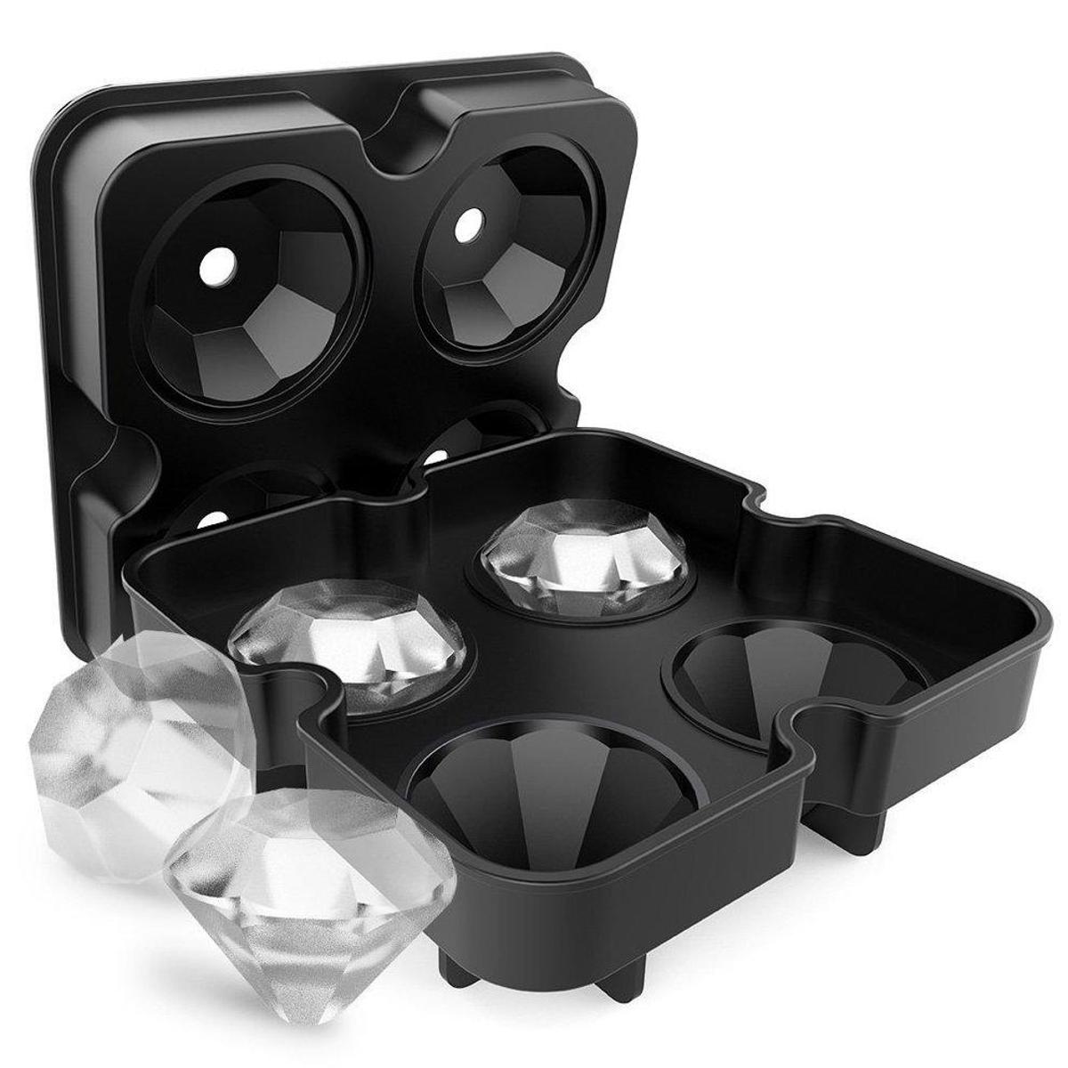 【DM bag factory Store】EF Ice Tray Mold  Shape 4 Grids Cream Maker