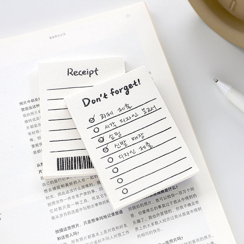 Panda Online 50 Sheets Basic Memo Pad Check Wishlist Weekly Plan Time Manage Diary Note Memo Paper Diary Journal Decorative Scrapbooking. 