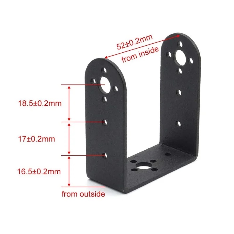 Servo Mount Brackets For MG995 MG996 Servo Motor. 