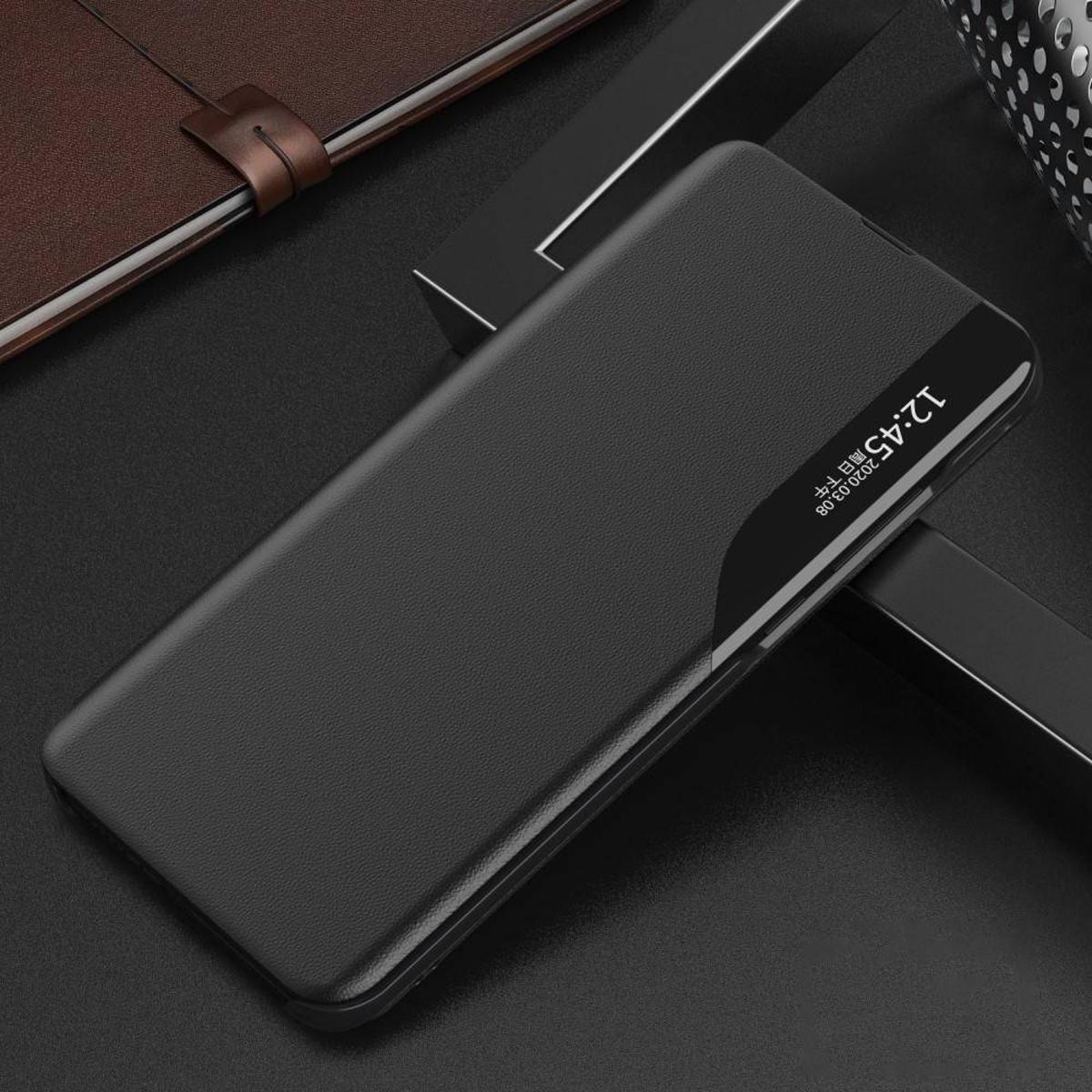 Smart Window View Flip Case For Samsung Galaxy S21 Fe 5G / Galaxy S21 Fan Edition 2021 | Luxury Case Stand Pu Leather Flip Cover Auto Sleep (If You Use Apps) - Camera