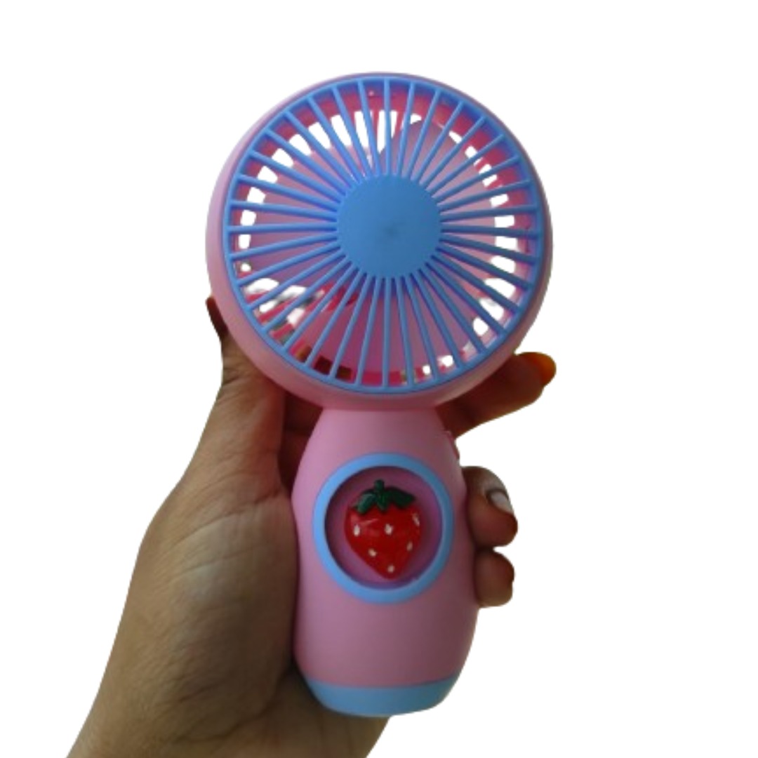 Stylish USB Handheld Fan Mini Wind Power Convenient Rechargeable Fan High Quality Portable Student Office Cute Small Cooling Face Mini Fans. 